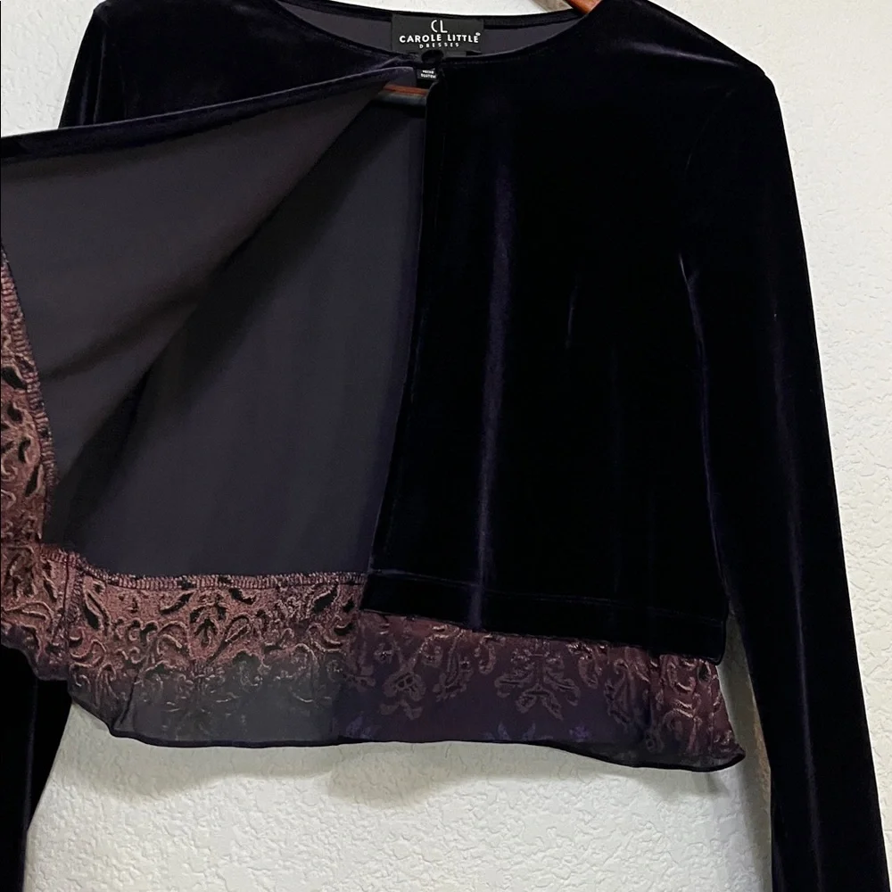 Vintage Carole Little Velvet Cardigan